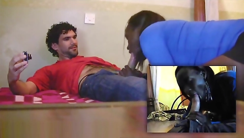 African lady fucked by a tourist in a hardcore interracial scene