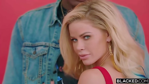 Blonde 18+ amateur teen gives a blowjob and gets fucked