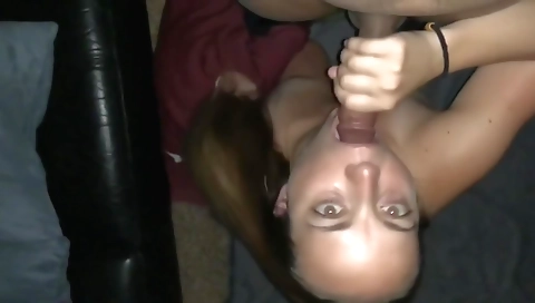 Amateur interracial porn video with a horny brunette milf