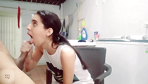 Untied brunette in lingerie is fucked and fucked hard