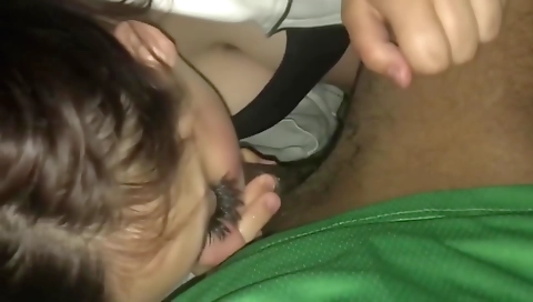 Big ass blonde is going to get creampied in a deepthroat scene