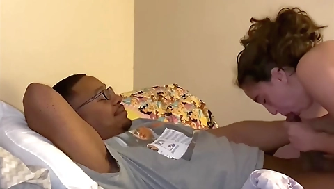 Amateur creampie porn video of a small tittied brunette