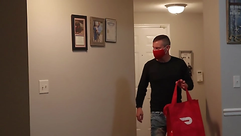 Ebony chick with a shaved pussy is getting a cunnilingus