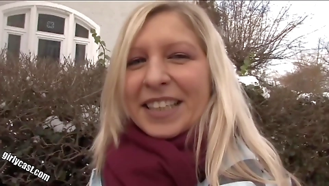 Cuckold casting with a black teen that enjoys a black dick