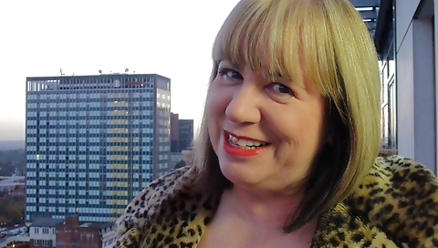 Horny blonde milf in stockings rides cock and fucks